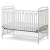 L.A. Baby Napa 3-in-1 Convertible Full Sized Metal Crib - Alabaster White - 2 of 4