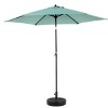 9FT Outdoor Sun Umbrellas, Market Patio Table Umbrella with Push Button Tilt and Crank, 6 Sturdy Ribs (Base Not Included) – Maison Boucle - 2 of 4