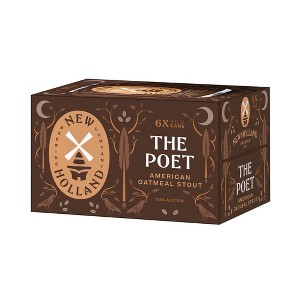 New Holland The Poet Oatmeal Stout Beer - 6pk/12 fl oz Cans - 1 of 2