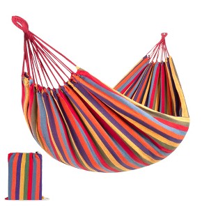Best Choice Products 2-Person Brazilian-Style Cotton Double Hammock Bed w/ Portable Carrying Bag - 1 of 4