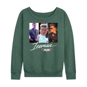 Women's - Top Gun - Iceman Lightweight French Terry Wide Neck Long Sleeve Shirt - 1 of 4