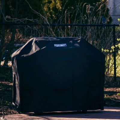 Monument 51-Inch Black Nylon PVC Gas Grill Cover