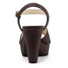 Allegra K Women's Buckle Closure Platform Chunky Heels Slingback Sandals - 3 of 4