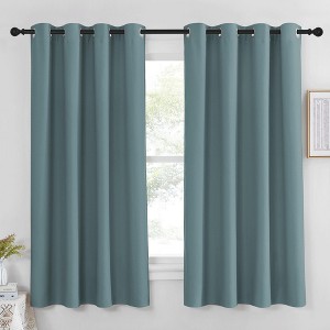 NICETOWN Grommet Top Blackout Curtains, Thermal Insulated Noise Reducing Window Drapes (Set of 2) - 1 of 4