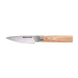 KitchenAid Premium 3.5" Damascus Paring Knife: Forged Stainless Steel Blade, Hardwood Riveted Handle, Hand Wash - 1 of 4