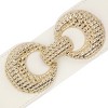 INSPIRE CHIC Women's Elastic Belt Alloy Double Ring Buckle Fashion Suitable for Skirt Dress - 2 of 4