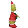 4’ Dr. Seuss Grinch as Santa Christmas Indoor/Outdoor Lighted Inflatable - 4 of 4