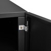 Mobile Copier Cabinet 2-door Steel Rolling Printer Stand With Storage Metal File Cabinet With 360 Degree Rotation Wheels For Office - 3 of 4