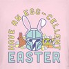 Juniors Womens Star Wars: The Mandalorian Egg-Cellent Easter T-Shirt - 2 of 4