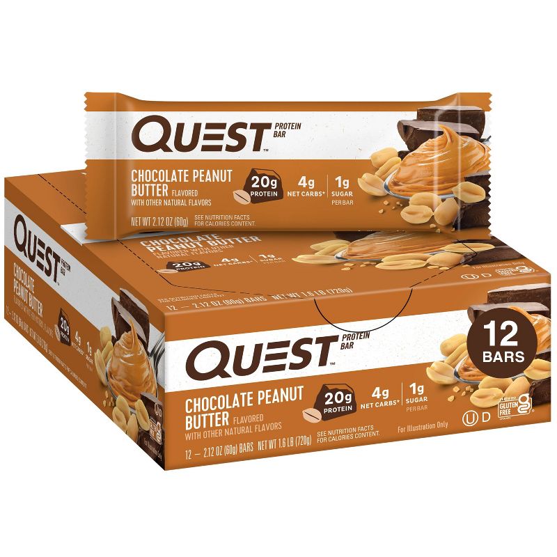 Quest Nutrition Protein Bars - Chocolate Peanut Butter, 1 of 11