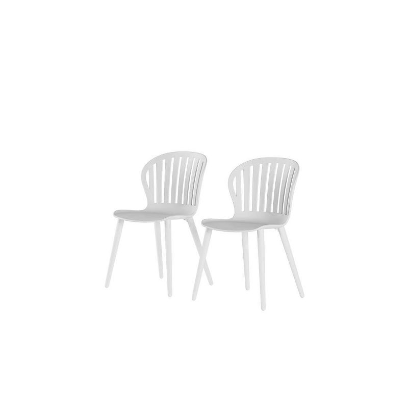 Amazonia 2pc SolaceSeat Outdoor Patio Dining Chairs Armless Chairs, 1 of 7