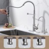 WOWOW 2-in-1 Kitchen Faucet Set, SUS 304 Stainless Steel Pull Down Faucet with Drinking Water Faucet - 4 of 4