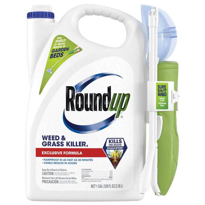 Roundup Weed &#38; Grass Killer with Sure Shot Wand 128oz, 1 of 8