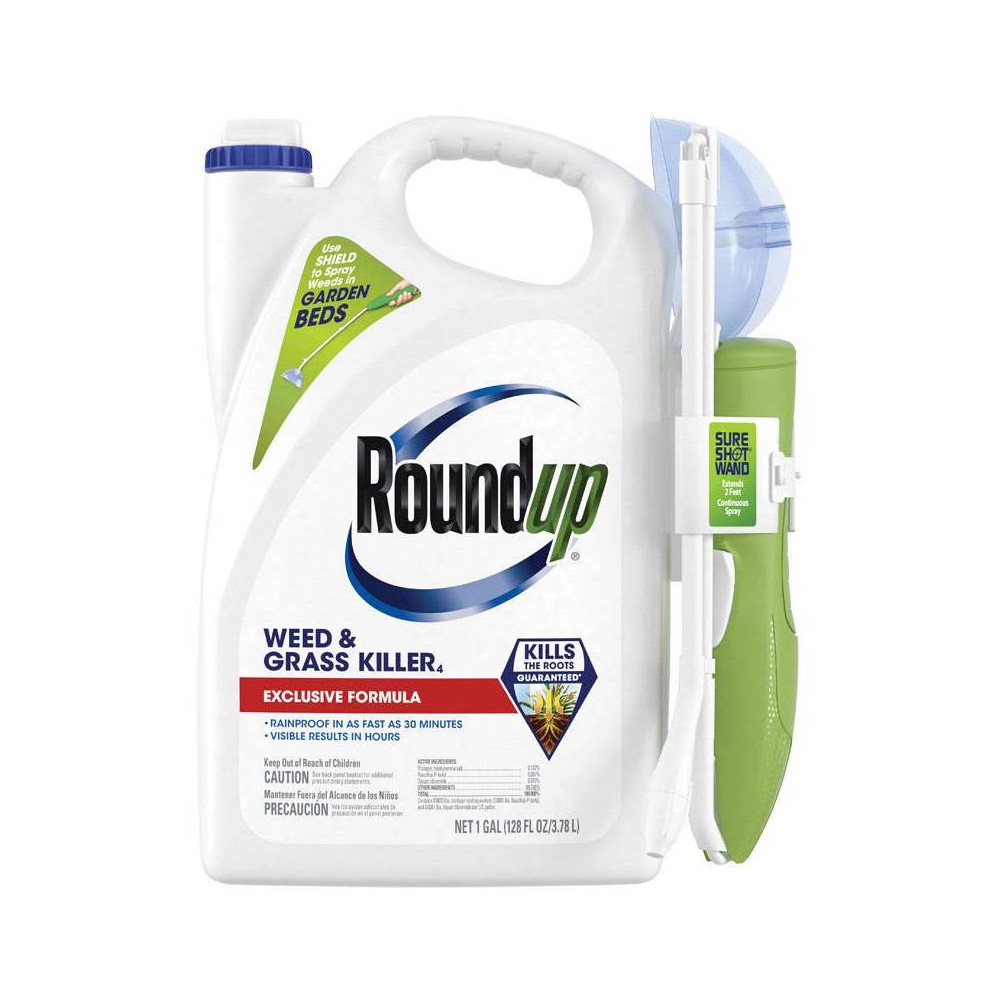 Roundup Weed & Grass Killer with Sure Shot Wand 128oz