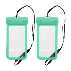 Unique Bargains Wide Side Mobile Waterproof Bag 4.92"x9.65" 2 Pcs - 1 of 4