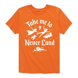 Boys' - Peter Pan - Take Me To Never Land Short Sleeve Graphic T-Shirt - 1 of 4