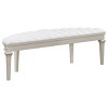 Coaster Home Furnishings Evangeline Upholstered Demilune Bench Ivory and Silver Oak - 3 of 4