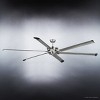 Urban Ambiance Luxury Industrial Indoor or Outdoor Ceiling Fan,  15.5"H x 96"W,  Brushed Nickel, UHP9132 - 4 of 4