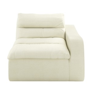 Vynxaria Bean Bag Seats - Beige Armrest Lounger, Ergonomic Floor Sofa Chair for Living Room & Bedroom (Right-Side Support) - 1 of 4