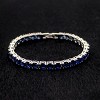 Classic Sapphire Tennis Bracelet in Rhodium - 2 of 4