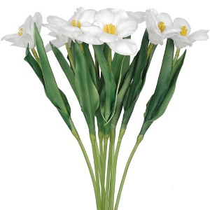REGALWOVEN Realistic Appearance Home Decor Polyurethane Artificial Tulip Flowers 19.7" 10 Pcs - 1 of 4