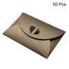 Unique Bargains Mini Envelopes Heart Clasp Cute Present Card Holder for Wedding Greeting Party 50Pcs - 3 of 4