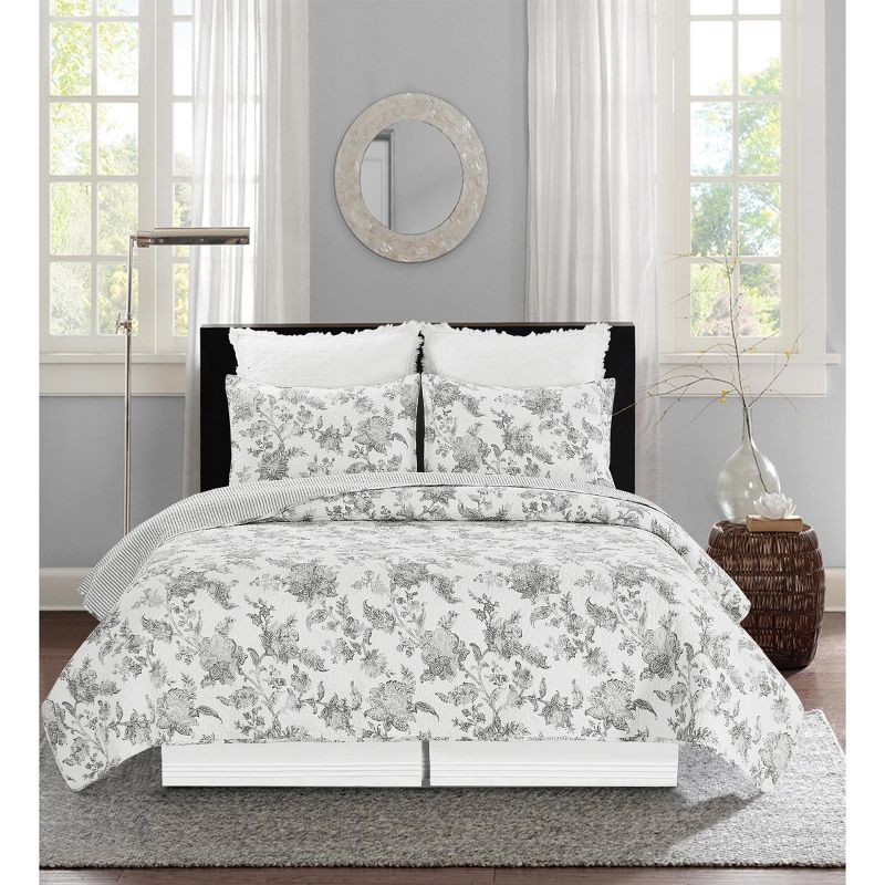 C&F Home Miriam Floral Cotton Quilt Set  - Reversible and Machine Washable, 4 of 10