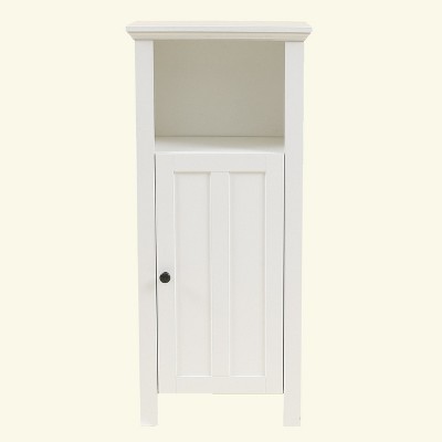 Luxenhome White Mdf Wood 1-door Bathroom Storage Cabinet. : Target