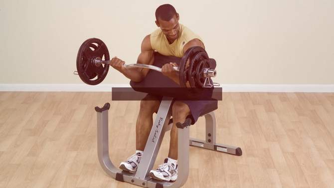 Body-Solid Preacher Curl Bench, 2 of 6, play video