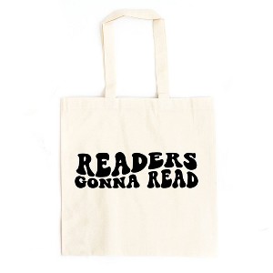 City Creek Prints Readers Gonna Ready Wavy Canvas Tote Bag - 1 of 2