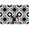 GoodGram Peel N' Stick DIY Retro 12x12 Self Adhesive Vinyl Floor Tile - 20 Tiles (20 Total SF in a Box) - Onyx Star - 20 Tiles/20 sq. ft. - 3 of 4