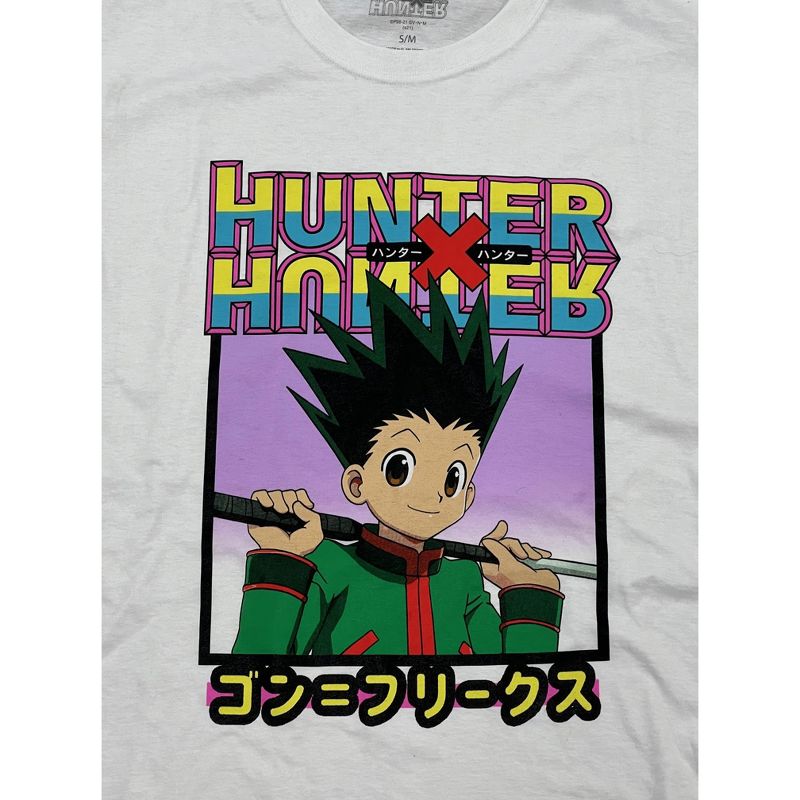 Hunter X Hunter Anime Character Graphic Men's White Graphic T-Shirt, 2 of 3