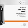 Complete Cuisine 4-in-1 Single Serve Coffee Maker, Compact Hot & Iced Brewer for Pods/Ground Coffee, Reusable Filter, Stainless Steel Drip Tray, Black - 3 of 4