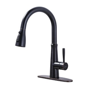 WOWOW Single Handle Pull Down Sprayer Kitchen Faucet - 1 of 4