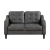 NicBex Couches for Living Room 1pc Modern Loveseat Sofa Microfiber Upholstered Sofa with Solid Wood Frame, Gray - 3 of 4