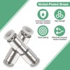 Unique Bargains Nickel Plated Brass Push To Connect One Way Quick Release Check Valve 2 Pcs - 2 of 4