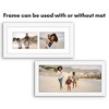 Americanflat 4x6 Double Picture Frame - Fits Two 4x6 Photos or use as One 6x14 Frame -- Collage Frames for Tabletop and Wall Display - White - 4 of 4