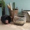 Gulches Zita 18"x15"x11.4" White-Gray Resin Woven Basket: Handles for Towels/Toys - 4 of 4