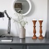 Mela Artisans Tuli Set of 2 Brown Finish Candlehodlers - 4 of 4