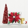 C&F Home 8" x 8" Poinsettia Christmas Small/Petite Hooked Accent Throw Pillow - 4 of 4