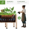 AMERLIFE Raised Garden Bed - Features Legs, Drainage Holes, 16 Inch Depth - 2 of 4