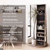 Vlsrka 360° Swivel Free-Standing Jewelry Armoire Cabinet with Mirror - 4 of 4