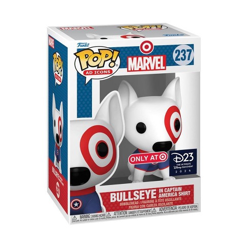 Funko POP AD Icons Bullseye in Captain America Shirt Bobblehead Figure Target Exclusive