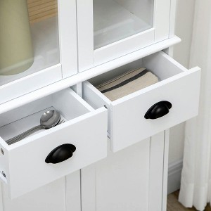 Resenkos 61" Kitchen Pantry Cabinet with Storage, White - 1 of 4