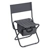 DOMETOUR  2-piece Folding Outdoor Chair with Storage Bag, Portable Chair for indoor, Outdoor Camping, Picnics and Fishing, Grey - 3 of 4