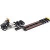 Kenworth T880 SBFA Tridem Truck w/Trail King HDG Lowboy Trailer Black "Transport Series" 1/50 Diecast Model by Diecast Masters - 2 of 4
