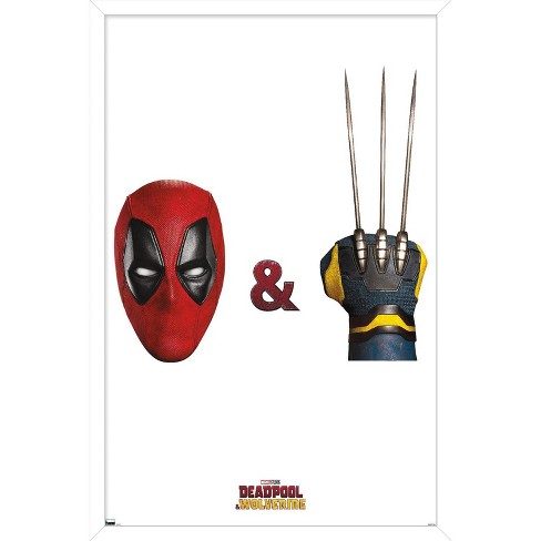 Trends International Marvel Deadpool & Wolverine - Mask and Claws One Sheet Framed Wall Poster Prints - image 1 of 4