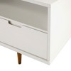 Cesicia Mid-Century Modern 3-Drawer Solid Wood TV Stand for TVs up to 65", White - 3 of 4