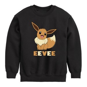 Boys' - Pokémon - Happy Eevee Graphic Long Sleeve Fleece Sweatshirt - 1 of 4