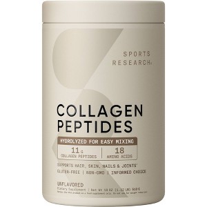 Sports Research Collagen Peptides Powder - Unflavored - 18oz - 1 of 4
